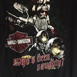 Harley-Davidson Santa “Who’s Been Naughty?” Sz M